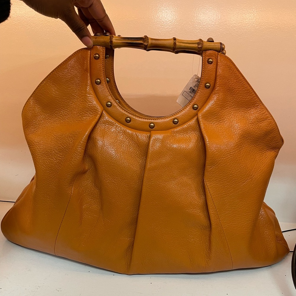 Authentic Gorgeous Orange Gucci Tote Bag